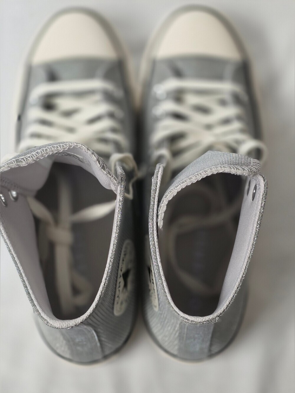 Converse Chuck Taylor All-Star Lace-Up Sparkle High Top Sneakers Womens Size 8.5 - Picture 6 of 12